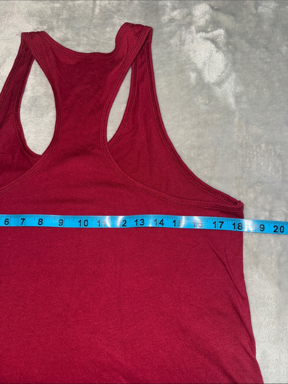 Barbells & Ponytails Women's Racerback Tank Top - Burgundy - Picture 5 of 6